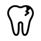 dente fraturado